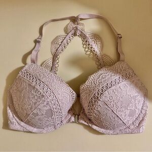 Victoria’s Secret Dream Angels Front Clasp Push Up Lace Bra - 32D